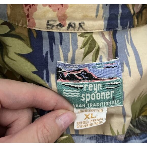 Reyn Spooner Short Sleeve Hawaiian Men's Casual Button Down Shirt Size XL - Picture 3 of 4